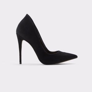 Classic Black Aldo Pumps/Stiletto Heel-7.5
